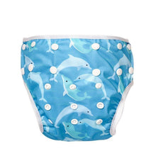 Load image into Gallery viewer, Baby Reusable Swimming Diapers Cartoon Swimwear Children Adjustable Summer Nappy Pants Diaper for Babies
