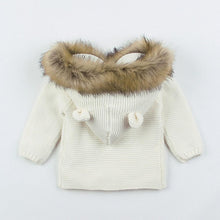 Load image into Gallery viewer, Warm Winter Luxury Newborn Baby Boy Girl Knitted Buttons Hooded Jacket Coat In Modern Design
