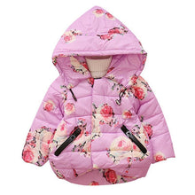 Load image into Gallery viewer, Luxury Modern Designer New Winter Baby Outerwear Hooded Printed Cotton Padded Jacket and Coats For Babies and Girls Kids
