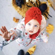 Load image into Gallery viewer, Flower Baby Hat Soft Cotton Hat Turban for Baby Girl Infant Toddler Newborn Baby Cap Headwraps
