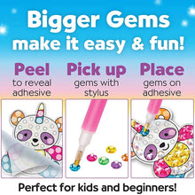 Load image into Gallery viewer, Big Gem Diamond Painting Kit - DIY Mosaic Art &amp; Sticker Craft for Kids
