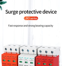 Load image into Gallery viewer, 1Pcs AC SPD Surge Protector LBO Low Voltage  Distribution Household Arrester Lightning Protection Device 2P 3P 4P Switch Module
