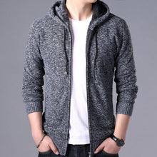 Load image into Gallery viewer, New Autumn Winter Jacket Men Warm Casual Slim Fit Fleece Jacket Elegant Jackets For Men Warm Soft Sweater Solid Jackets Casual Business Men Clothing Lightweight Hooded Jackets
