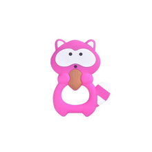 Load image into Gallery viewer, Food Grade Silicone Teethers Animal Fox Koala  Teether  Baby Silicone Chew Charms Kids Teething Gift Toddler Toys
