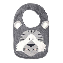 Load image into Gallery viewer, Luxury Cartoon Animal Cotton Printing Snap Button Bib Waterproof Saliva Towel Infant Cloths Feeding Apron For Kids
