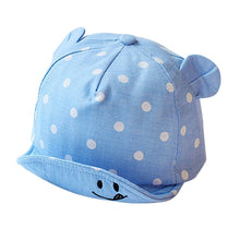 Load image into Gallery viewer, Modern Children Cute Sun Hat Polka Dot Baby Hat Girl Boy Sun Hat With Ears Baseball Cap For Boys Kids
