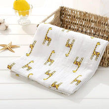 Load image into Gallery viewer, Muslin Cotton Diaper Baby Blankets Newborn Swaddle Blanket Infant Multi Purpose Bath Towel
