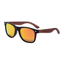 Load image into Gallery viewer, High Quality Bamboo Handmade Walnut Sunglasses For Men and Women with  Anti-Reflect Mirror Sunglasses With  UV400 Protection
