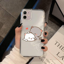 Load image into Gallery viewer, Cat Phone Case For Iphone 11 12 13 Mini Pro Xs Max 8 7 6 6s Plus X 5s Se 2020 Xr Case Polycarbonate Printed Colorful Design Silicone Phone Case
