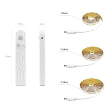 Load image into Gallery viewer, Stevvex Bedside Lights Wireless Night Mode WIth USB Powered Human Body Detector LED Strip Tape for Stairs Corridor
