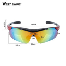 Load image into Gallery viewer, WEST BIKING Cycling Polarized Eyewear Glasses Bicycle Sunglasses Mountain Road Bike Men Women Sport Glasses Cycling Equipment
