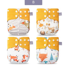 Load image into Gallery viewer, Eco-friendly Diaper Adjustable Reusable Coffee Fiber Diaper Pocket Fit Baby Nappies Pants Waterproof Nappies for Baby and Kids In Modern Design
