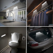 Load image into Gallery viewer, STEVVEX 6/10 LEDs PIR  with Motion Sensor Light for Cupboard, Wardrobe, Bed Lamp LED Under Cabinet Night Light For Closet Stairs Kitchen and multifunctional

