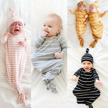 Load image into Gallery viewer, Cute Baby Sleeping Bags Newborn Infant Swaddle Wrap Envelope Baby Blanket Striped Swaddling Wrap Sleep Sack
