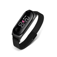 Load image into Gallery viewer, STEVVEX Men's Business Electronic Watch Simple Luxury Steel Belt Folding Buckle Sports Digital Watch For Men and woman
