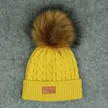 Load image into Gallery viewer, New Fashion Children Winter Caps For Baby Kids Girl Solid Knitted Thick And Modern Caps
