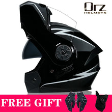 Load image into Gallery viewer, Latest DOT Approved Safety Modular Flip Motorcycle Helmet Voyage Racing Dual Lens Helmet Interior Visor Orz-161
