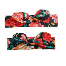 Load image into Gallery viewer, Mother &amp; Baby Headband for Girl Bow Hairband Floral Elastic Hair Bands Parent-Child Turban Hair Accessories Bow For Mother and daughter
