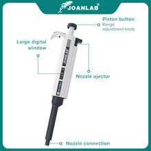 Load image into Gallery viewer, JOANLAB Official Store Laboratory Pipette Plastic Single Channel Digital Adjustable Micropipette Lab Equipment With Pipette Tips
