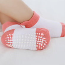 Load image into Gallery viewer, 6 Pairs Cotton Baby 's Non-slip Boat Low Cut Floor Socks With Rubber Grips For Boys &amp; Girls Sock
