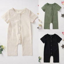 Load image into Gallery viewer, Newborn Infant Baby Boy Girls Unisex Button Romper Jumpsuit Playsuit Sunsuit Clothes For Girls And Boys
