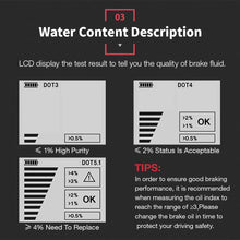Load image into Gallery viewer, 12V Auto Brake Fluid Tester Digital Car Brake Oil Tool BF200 DOT3 DOT4 DOT5.1 LED Indicator check Display Auto Oil Tool PK BF100
