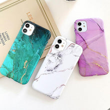 Load image into Gallery viewer, Marble Crack Matte Phone Cases For iphone 12 mini 11 Pro Max SE 2020 XS Max XR X 7 8 Plus Case Cover Silicone Soft TPU IMD Back SIlicon case for Phone

