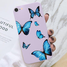 Load image into Gallery viewer, Butterfly Pattern Design Trendy Mobile Phone Case Protective Case For iPhone 7 8 SE 2020 Flower Cartoon Celular Case For iPhone7 8 SE2020 se 2020 se2020 A1778 A1660 A1779 Silicon Matte TPU Cover

