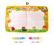 Load image into Gallery viewer, Magic Water Painting Drawing Mat &amp; 2 Pens Doodle Board Coloring Books for Kids Children Educational Toys
