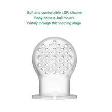 Load image into Gallery viewer, Modern Rotary Seal Non Slip Home Safe Baby Fruit Feeder Pacifier Fresh Food Bite Bag Soft Silicone Teething Toy For baby and Kids
