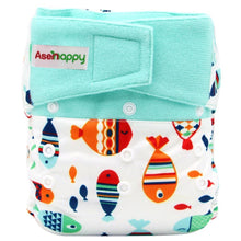 Load image into Gallery viewer, Baby Pocket Cloth Diaper Suede Cloth Inner Washable Reusable Eco-Friendly Nappies Cover Wrap In Modern Elegant Deisgn For Baby
