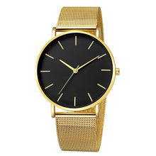 Load image into Gallery viewer, STEVVEX Women Watch Rose Gold  Style Women's Mesh Belt ultra-thin Fashion para Luxury Wrist Watches For Women and Girls
