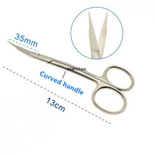 Load image into Gallery viewer, Stainless steel wow beak scissors nasal septum gold handle bird beak scissors plastic surgery scissors
