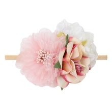 Load image into Gallery viewer, Handmade Luxury Pearl Baby Headbands Bundle Nylon Elastic  Newborn Hair Accessories for Girls Kids
