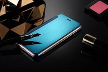 Load image into Gallery viewer, Luxury iphone Flip Case iphone 11 12 13 14 Cover Clear View Windows Mirror Magnetized Simple Closure Unique Flip Phone Stylish Case For iPhone
