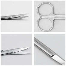 Load image into Gallery viewer, 14cm/16cm/18cm Medical Stainless Steel Veterinary Surgical Scissors Straight Curved Tip Head Pet Animals Farming Tools
