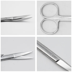 14cm/16cm/18cm Medical Stainless Steel Veterinary Surgical Scissors Straight Curved Tip Head Pet Animals Farming Tools