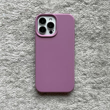 Load image into Gallery viewer, Classic Candy Color Silicone Case For iphone 13 12 Mini 14 13 Pro Max Camera Lens Protective Bumper Cover For iPhone 14 12 Pro Soft Flexible Silicone Slim Fit Case For Iphone
