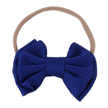Load image into Gallery viewer, Luxury Cute Baby Girl Headband Ribbon Elastic Rope Big Bow Hair Band Candy Color Pony Tail Ties Ropes For Girls

