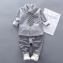 Load image into Gallery viewer, Newborn Baby Boys Clothes Formal Party  Clothing Sets Tie Shirt and Pants Outfits Set 0-4 Year For Boys In Modern Style
