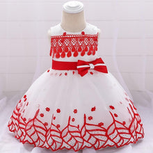 Load image into Gallery viewer, Leaf Embroidered Princess  Children Elegant Dress For Girls  Baby Wedding Dresses Unique Design

