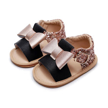 Load image into Gallery viewer, Baby Kids Girl Sandals Pre Walker Newborn PU Leather Soft Sole Shoes Bowknot Girls Shoes
