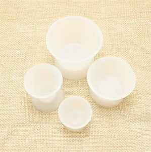 4pcs/set New Self-solidifying Cups Dental Lab Silicone Mixing Cup Dentist Dental Equipment Rubber Mixing Bowl (RPM Dental)