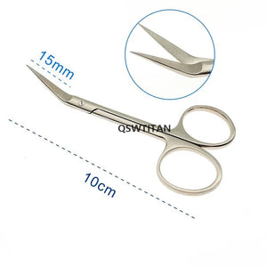 Stainless steel wow beak scissors nasal septum gold handle bird beak scissors plastic surgery scissors