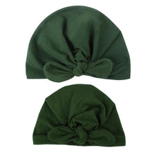 Load image into Gallery viewer, Modern Mom&amp;Baby Turban Mother Baby Hat Headbands Mom Daughter Bow Knot Caps Print Solid Parent-Child Hair Accessories
