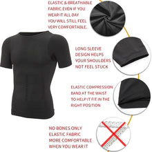 Load image into Gallery viewer, Men Slimming Body Shaper Belly Control Shapewear Man Shapers Modeling Underwear Waist Trainer Corrective Posture Vest Corset
