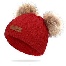 Load image into Gallery viewer, New Fashion Children Winter Caps For Baby Kids Girl Solid Knitted Thick And Modern Caps
