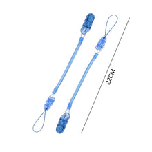 Load image into Gallery viewer, Handmade Shiny Pacifier Clip Chain Infant Nipple Holder Wooden Beaded Crystal Nipple Leash Strap Metal Pacifier Clips For Baby
