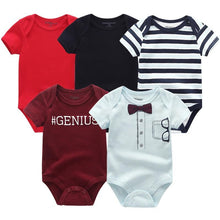 Load image into Gallery viewer, 5 PC Baby Summer High Quality Striped Rompers Jumpsuit For Boy &amp; Girls Comfortable Clothes
