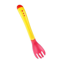 Load image into Gallery viewer, Baby Temperature Sensing Spoon and Fork Soft Head Safety Warm Feeding Warm Soup Fork Children Flatware Feeding Spoons For Baby Care Hot Perfect Gift For Baby
